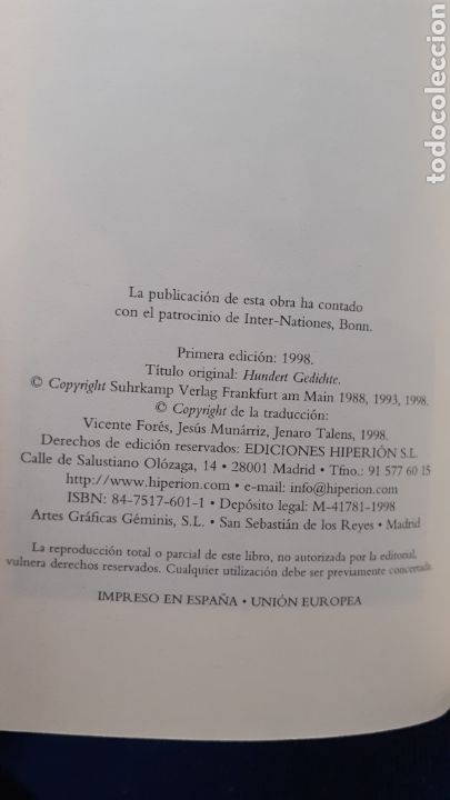 Libros de segunda mano: M&Aacute;S DE CIEN POEMAS (B. BRECHT) - Foto 3