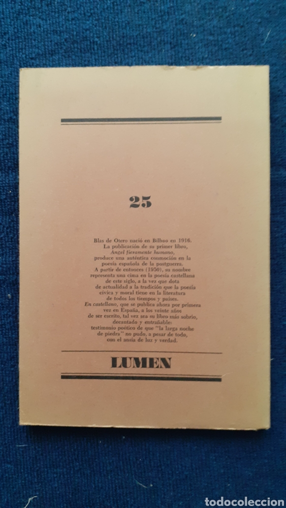 Libros de segunda mano: DE OTERO BLAS - EN CASTELLANO - Foto 2