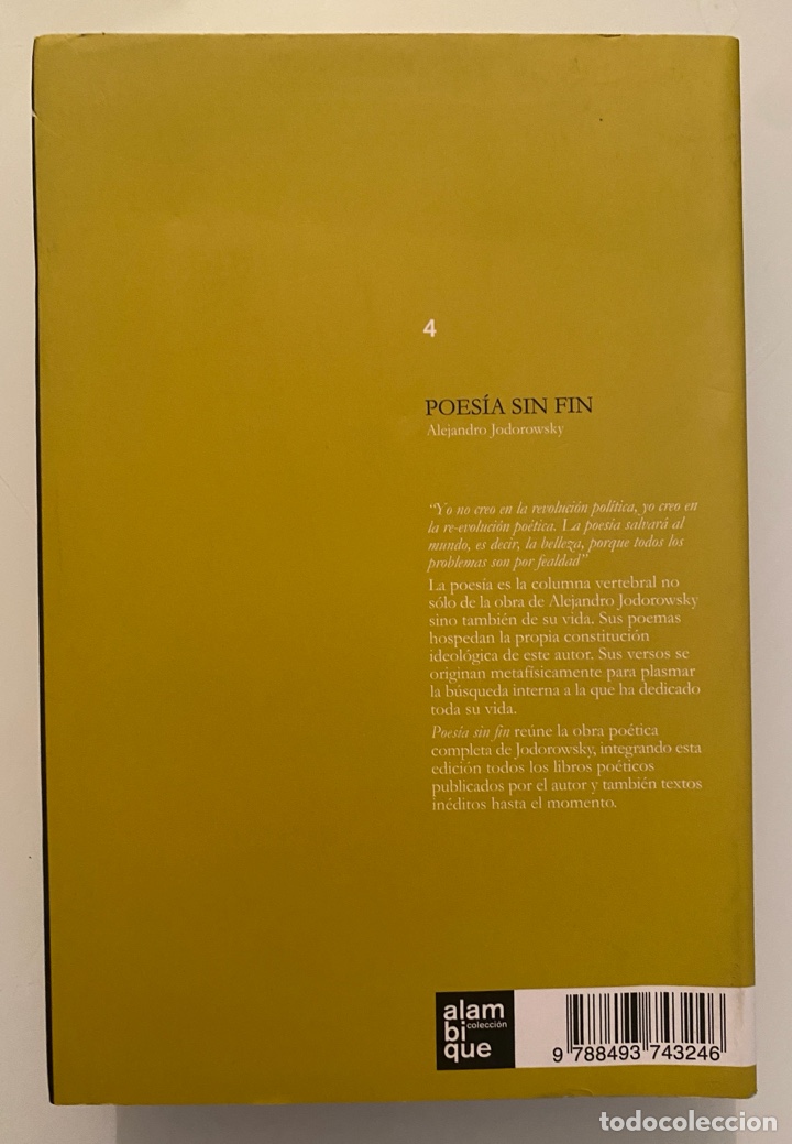 Libros de segunda mano: Poes&iacute;a sin fin - JODOROWSKY, Alejandro - Foto 2