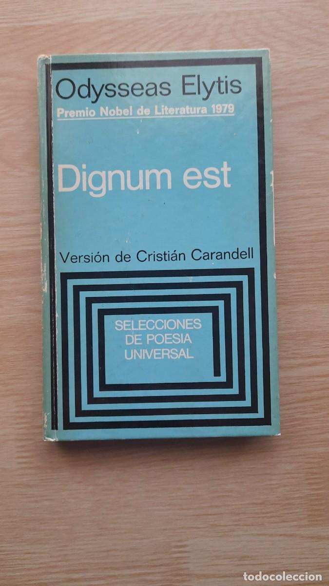 Libros de segunda mano: Dignum est. Odysseas Elytis - Foto 1