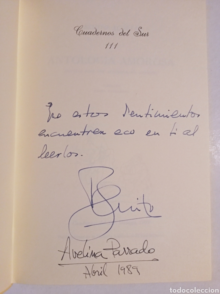 Libros de segunda mano: Antolog&iacute;a amorosa - Foto 2