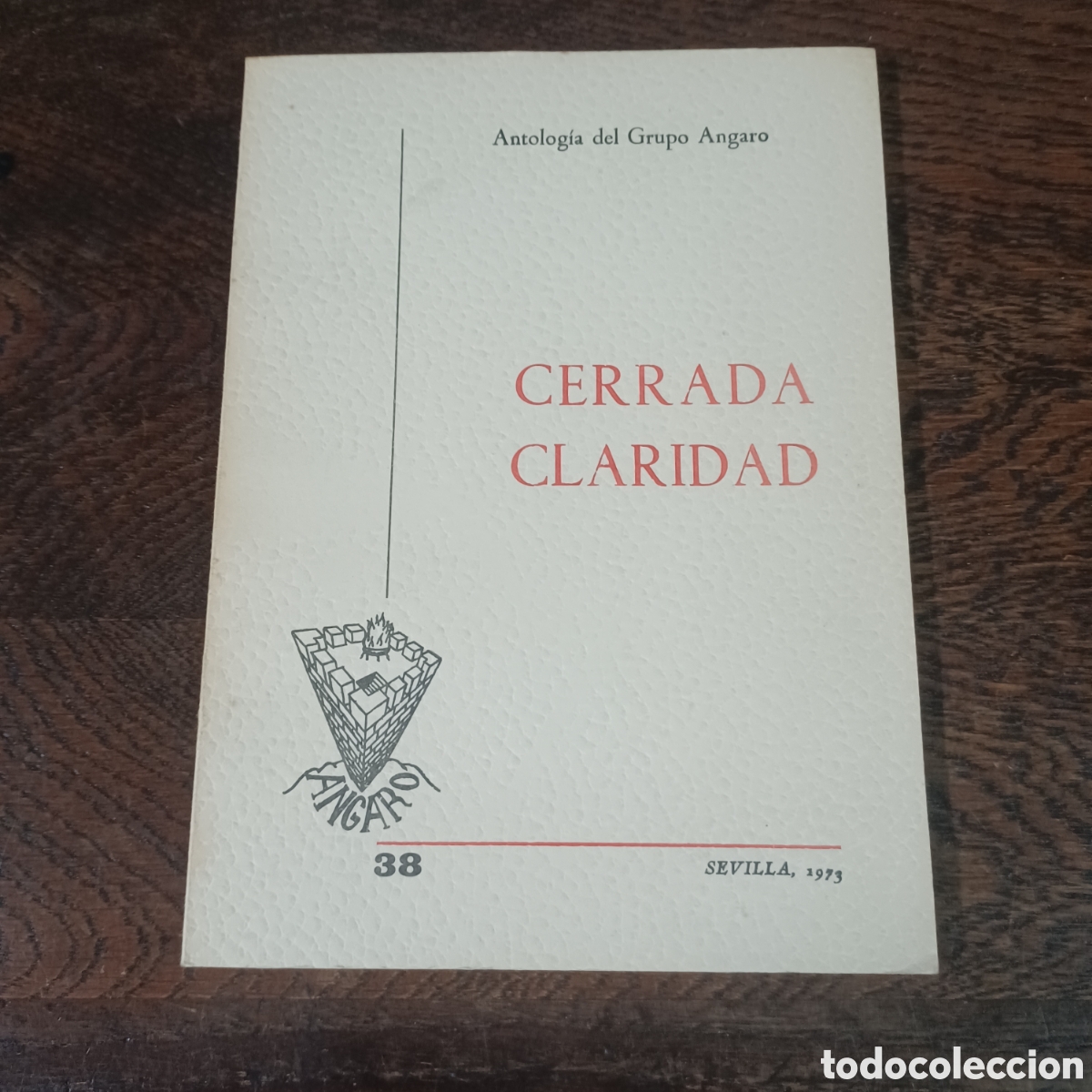 Libri di seconda mano: CERRADA CLARIDAD - ANTOLOGIA DEL GRUPO ANGARO N&deg; 38 / 1973 SEVILLA