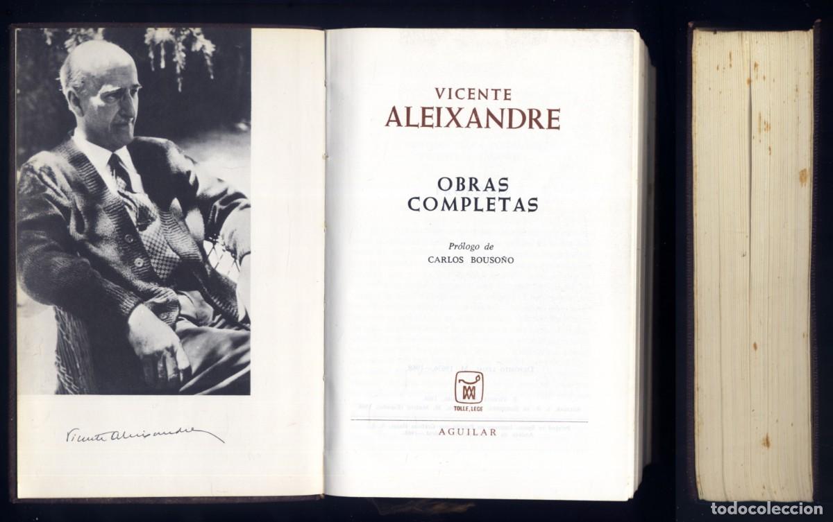 Libros de segunda mano: ALEIXANDRE, Vicente. Obras Completas. 1968. - Foto 2
