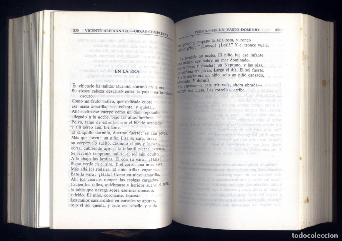 Libros de segunda mano: ALEIXANDRE, Vicente. Obras Completas. 1968. - Foto 3