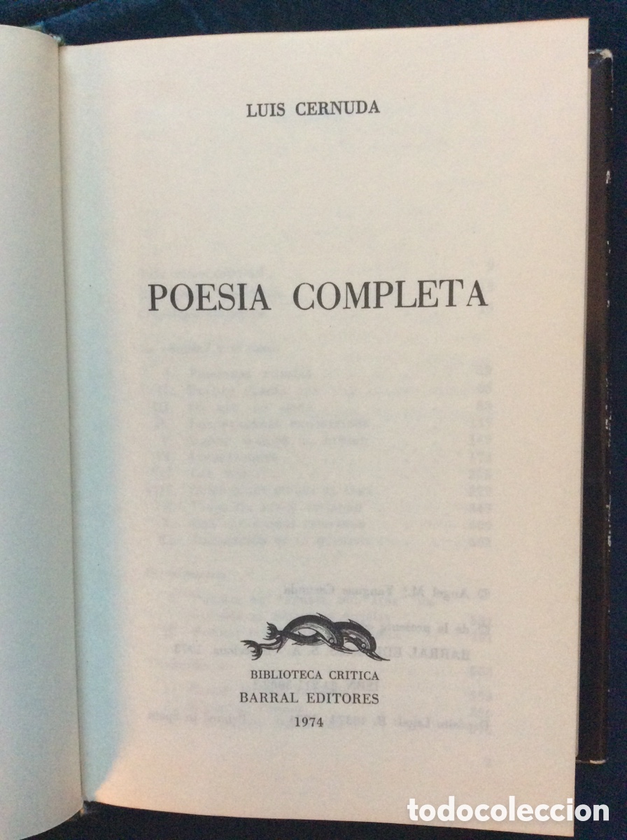 Libros de segunda mano: POESIA COMPLETA. PROSA COMPLETA. 2 VOLS. LUIS CERNUDA. - Foto 3