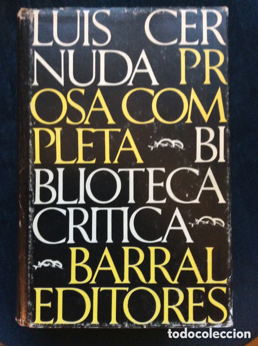 Libros de segunda mano: POESIA COMPLETA. PROSA COMPLETA. 2 VOLS. LUIS CERNUDA. - Foto 4