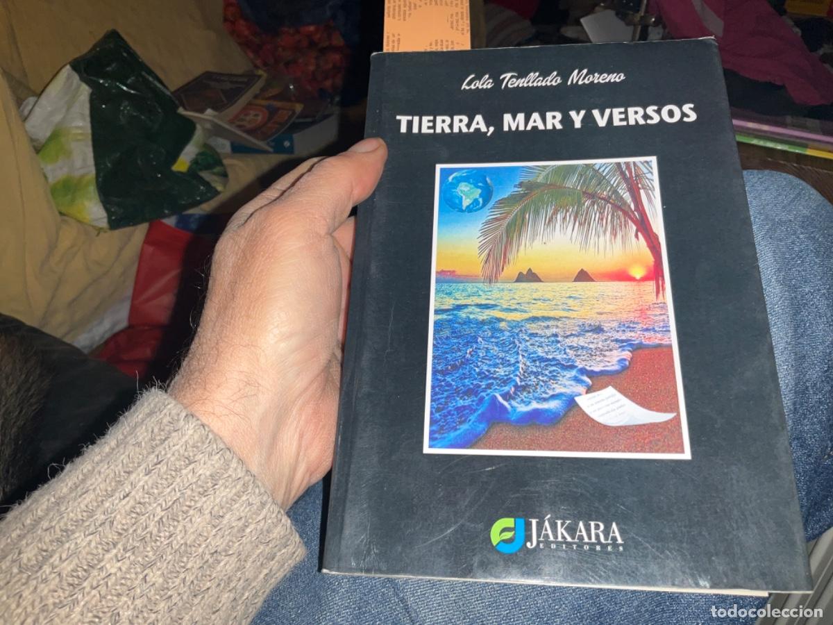 Second hand books: Tierra mar y versos Lola Tenllado Moreno con dedicatoria de autora