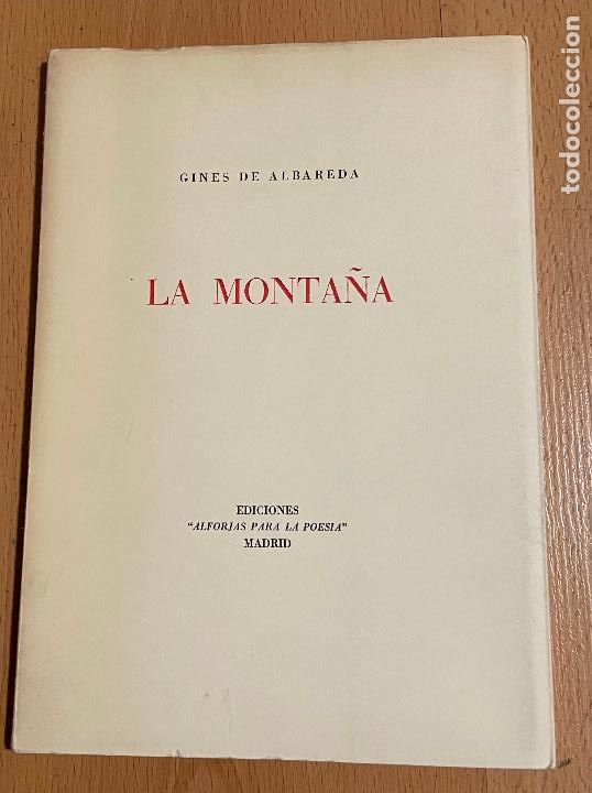 Libros de segunda mano: LA MONTA&Ntilde;A, Gines de Albareda - Foto 1