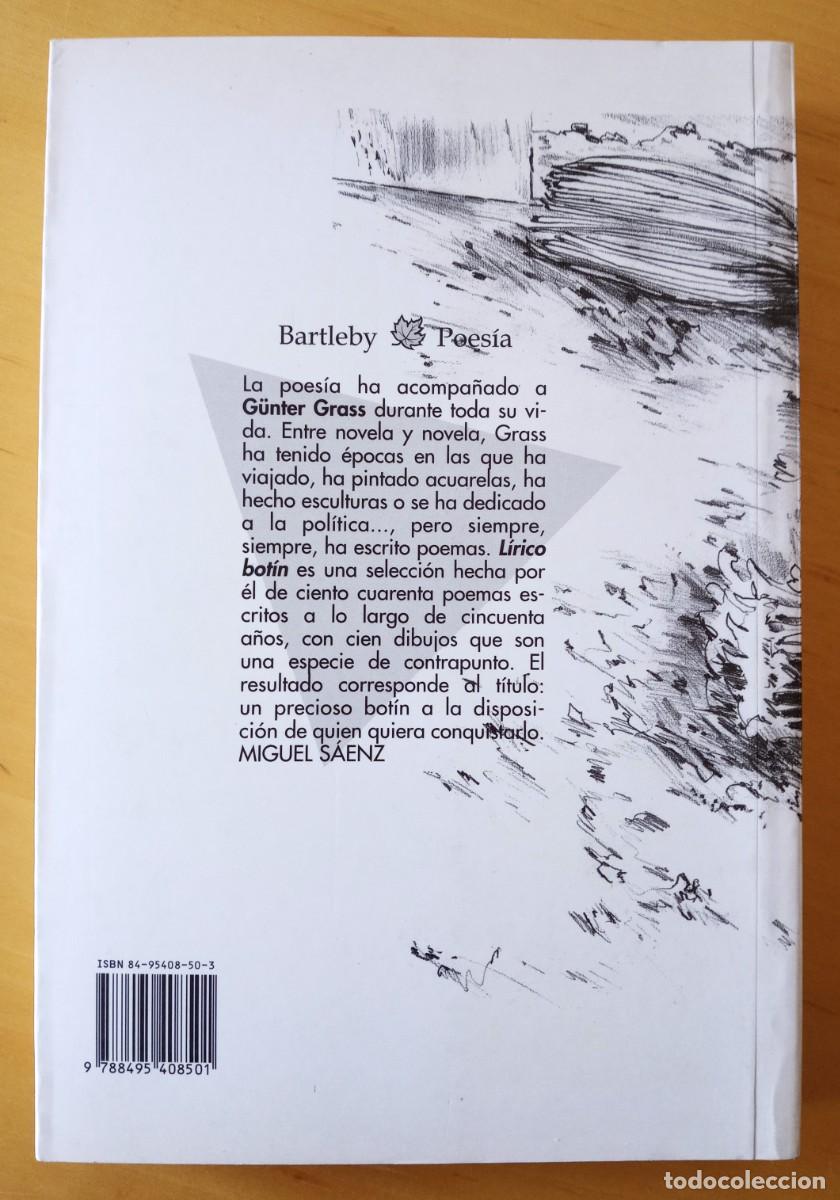 Libros de segunda mano: GUNTER GRASS LIRICO BOTIN - Foto 2