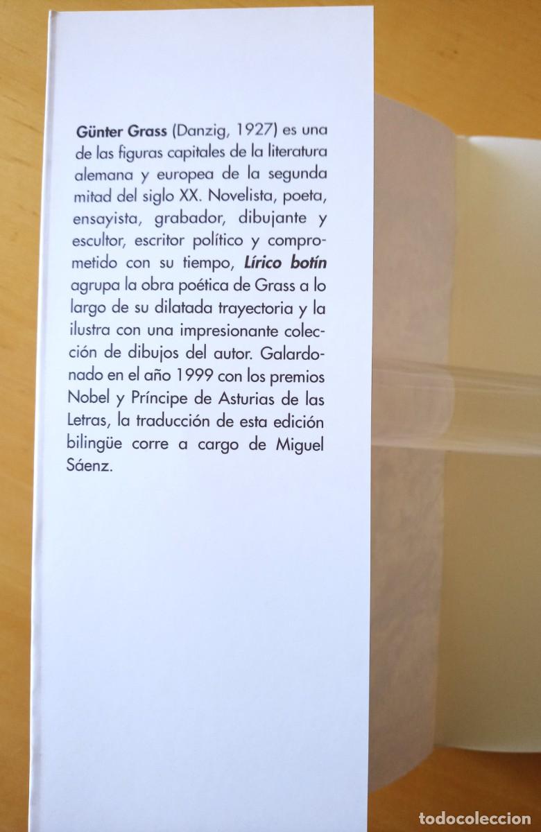 Libros de segunda mano: GUNTER GRASS LIRICO BOTIN - Foto 3