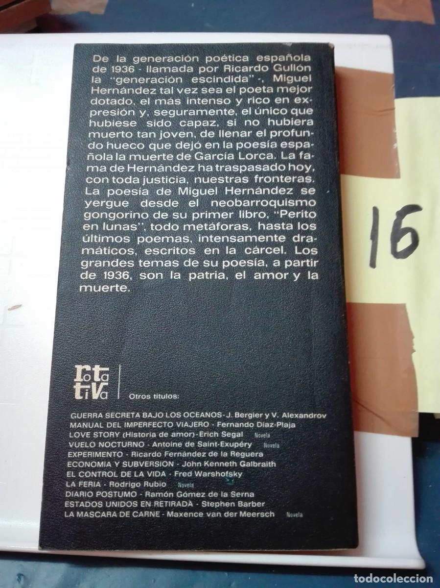 Libros de segunda mano: POEMAS MIGUEL HERNANDEZ - Foto 2