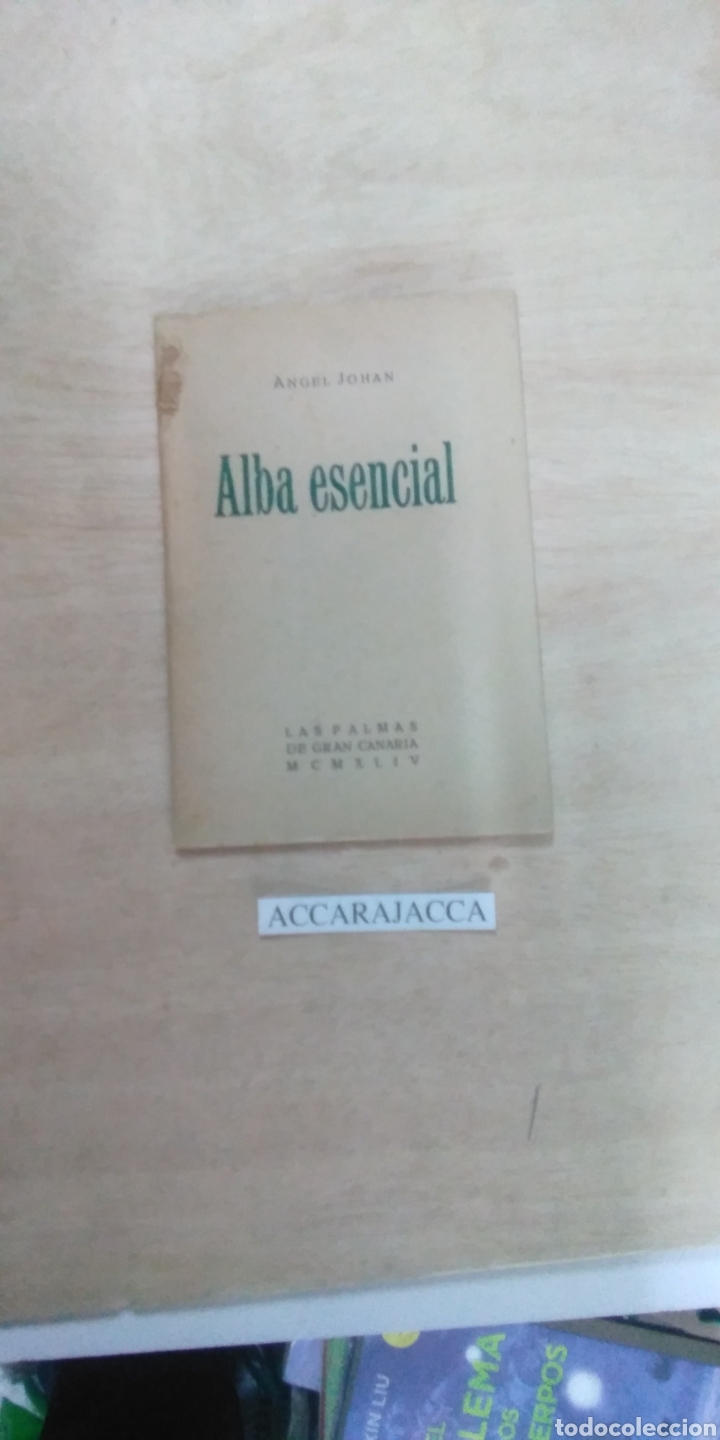 Second hand books: Alba esencial. &Aacute;ngel Johan