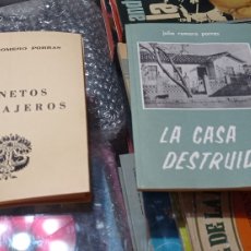 Libros de segunda mano: SONETO MENSAJEROS Y LA CASA DESTRUIDA DE JULIA ROMERO PORRAS. Lote 395283249