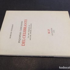 Libros de segunda mano: 1963 - MARCOS FINGERIT. PEQUEÑAS CANCIONES DEL CELEBRANTE. CON UNA XILOGRAFÍA ELGARTE - DEDICADO. Lote 397752819