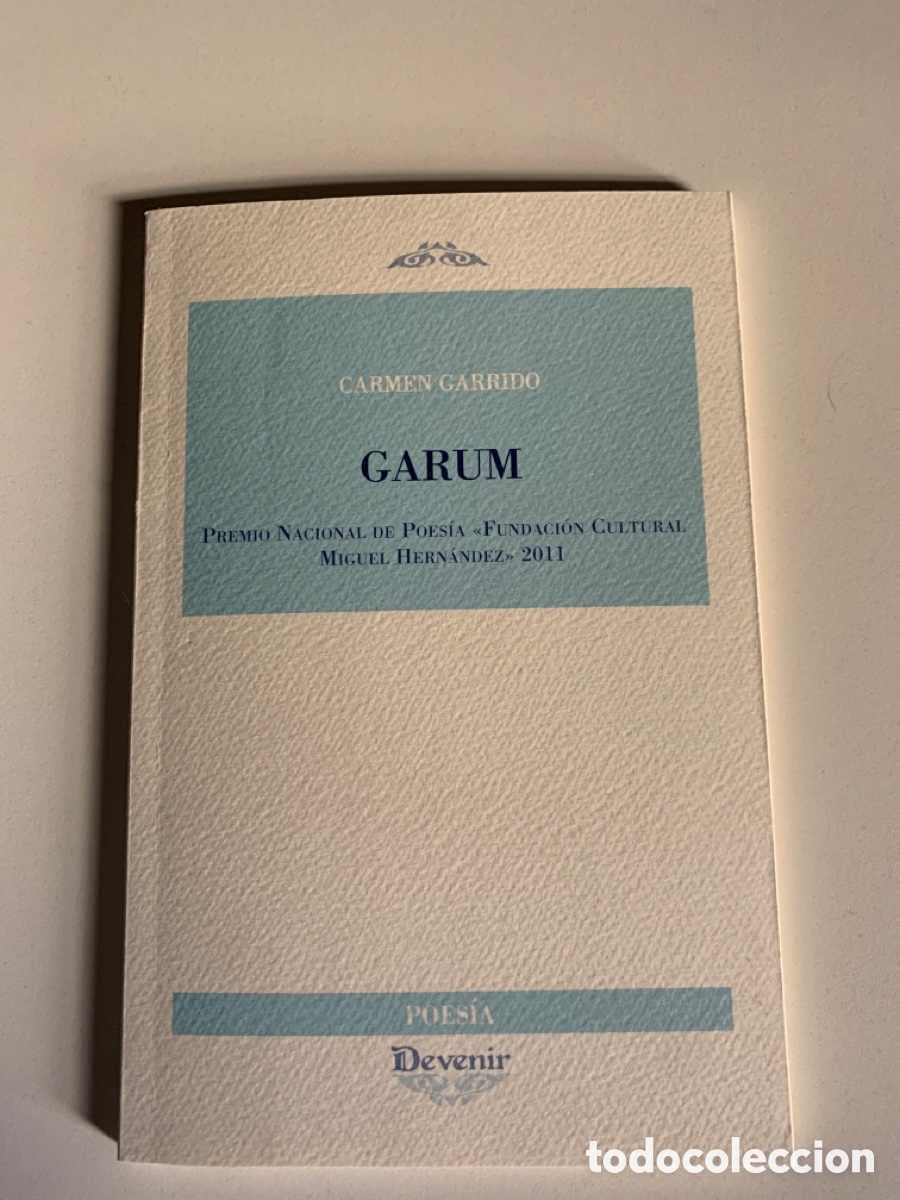 Libros de segunda mano: Carmen Garrido: Garum - Foto 1