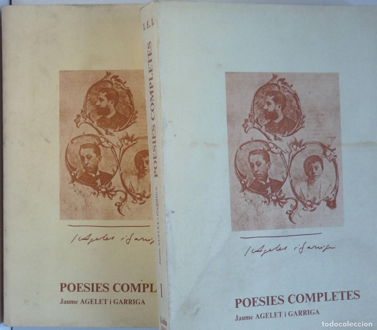 Libros de segunda mano: Jaume AGELET i GARRIGA, Poesies completes. Dos volums