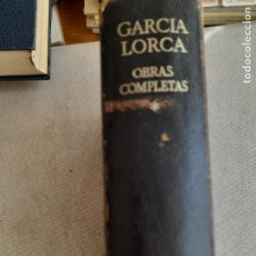 Libros de segunda mano: OBRAS COMPLETAS. FEDERICO GARCÍA LORCA. ED. AGUILAR. TOMO 1 1974 1314PP. Lote 400481354