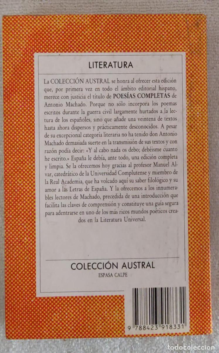 Libros de segunda mano: POES&Iacute;AS COMPLETAS. - Foto 3