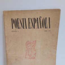Libros de segunda mano: POESÍA ESPAÑOLA / 4 / ABRIL DE 1952 / 32 PAG / MANCHAS DEL TIEMPO.. Lote 402272559