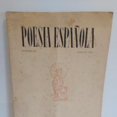 Libros de segunda mano: POESÍA ESPAÑOLA / 44 / AGOSTO DE 1955 / 32 PAG / MANCHAS DEL TIEMPO.. Lote 402274649