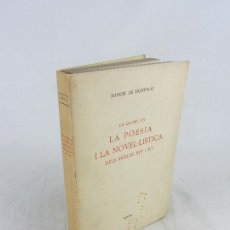 Libros de segunda mano: MANUEL DE MONTOLIU: UN ESCORÇ EN LA POESIA I LA NOVEL·LÍSTICA DELS SEGLES XIV I XV, ALPHA, 1961. Lote 402403069