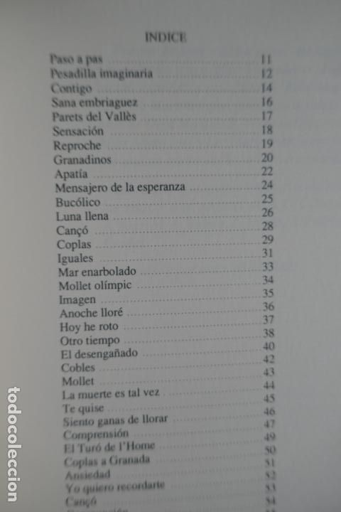 Libros de segunda mano: PASO A PAS - POEMAS - JOS&Eacute; MART&Iacute;NEZ - COMO NUEVO - Foto 7