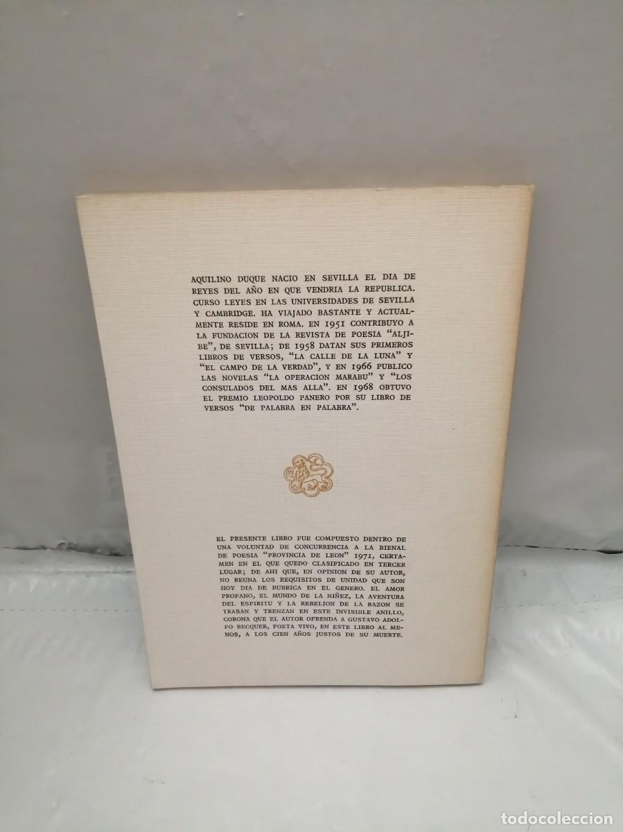 Libros de segunda mano: El invisible anillo (Primera edici&oacute;n) - Foto 2