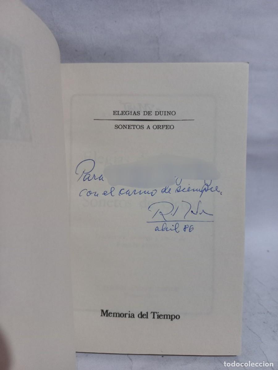 Libros de segunda mano: Rainer Maria Rilke - Eleg&iacute;as de Duino y Sonetos de Orfeo - Primera edici&oacute;n - 1985 - Foto 3