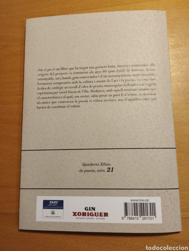 Libros de segunda mano: ODA AL GIN (EMILI DE BALANZ&Oacute;, ED.) - Foto 8