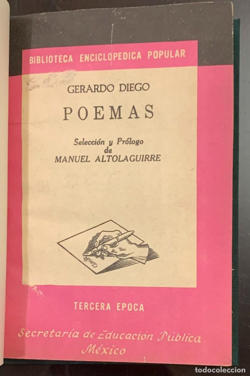 Libros de segunda mano: Poemas - Gerardo Diego - Foto 1