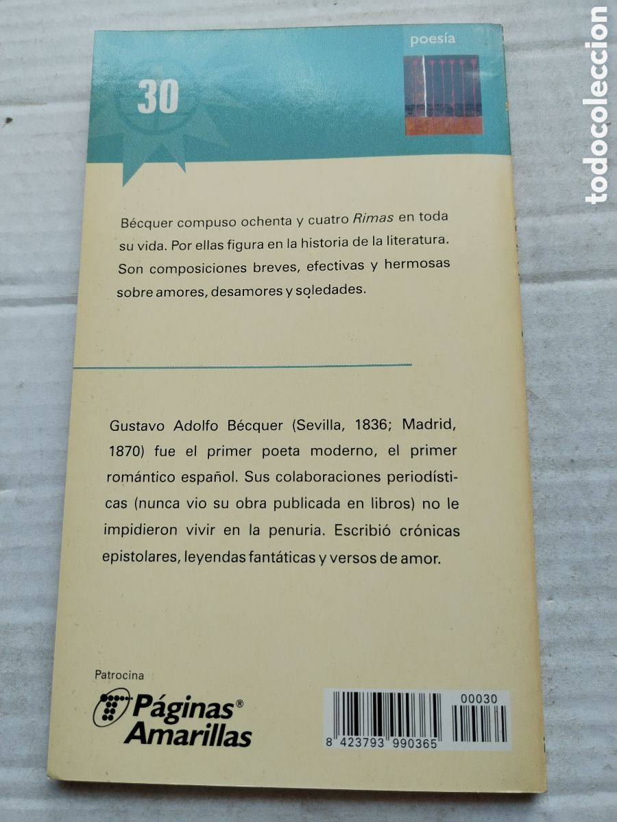 Libros de segunda mano: RIMAS/GUSTAVO ADOLFO BECQUER - Foto 3