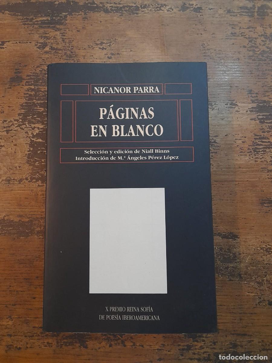 Libros de segunda mano: P&aacute;ginas en blanco, Nicanor Parra - Foto 1