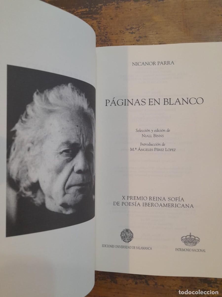 Libros de segunda mano: P&aacute;ginas en blanco, Nicanor Parra - Foto 2