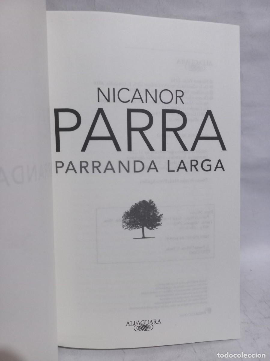 Libros de segunda mano: Nicanor Parra - Parranda Larga - 2013 - Foto 3