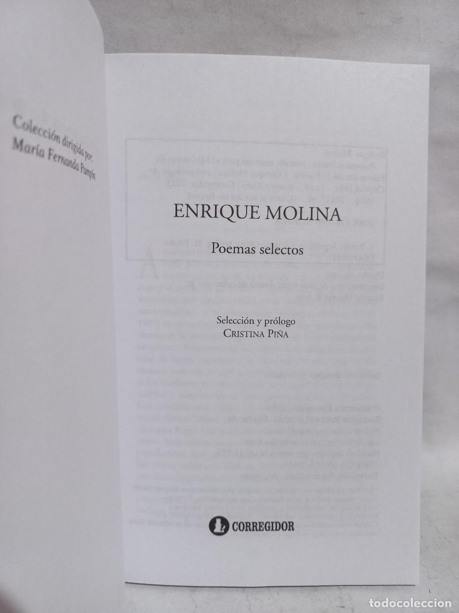 Libros de segunda mano: Enrique Molina - Poemas Selectos - 2013 - Foto 2