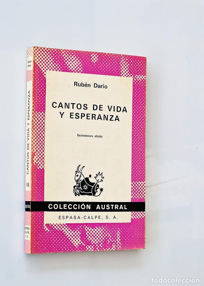 Libros de segunda mano: CANTOS DE VIDA Y ESPERANZA - DAR&Iacute;O, Rub&eacute;n - Foto 1