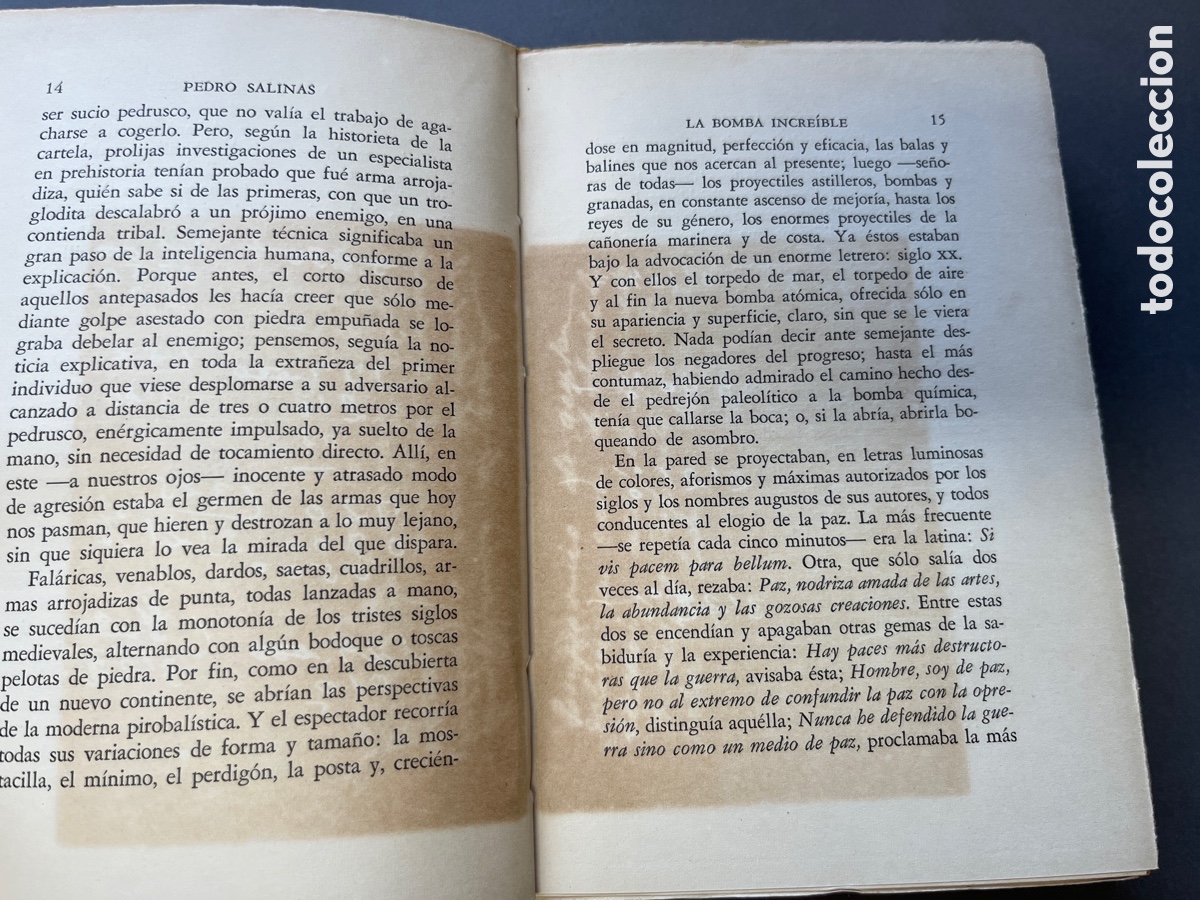 Libros de segunda mano: La Bomba Increible. Pedro Salinas. (1950) - Foto 6
