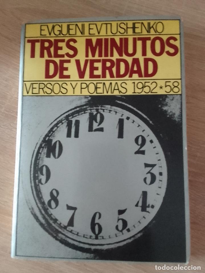 Second hand books: Evgueni Evtushenko: Tres minutos de verdad. Versos y poemas: 1952-58. Obra completa, tomo I