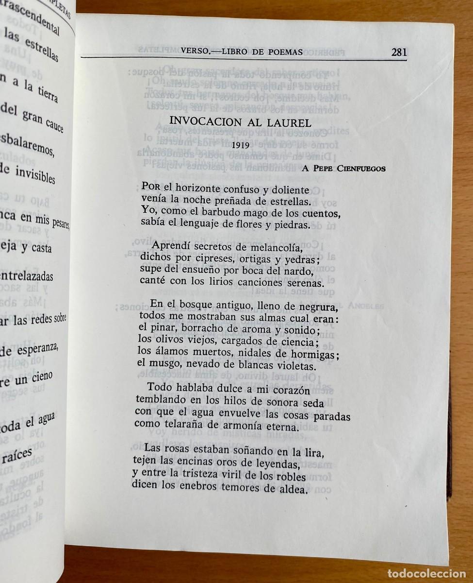 Libros de segunda mano: Federico Garc&iacute;a Lorca, Obras Completas - Foto 3