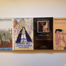 Libros de segunda mano: LOTE GARCIA LORCA - ROMANCERO GITANO - BODAS DE SANGRE - CANTE JONDO - BERNARDA ALBA - CATEDRA