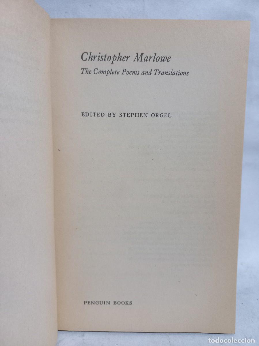 Libros de segunda mano: Stephen Orgel - Christopher Marlowe - 1979 - Foto 2