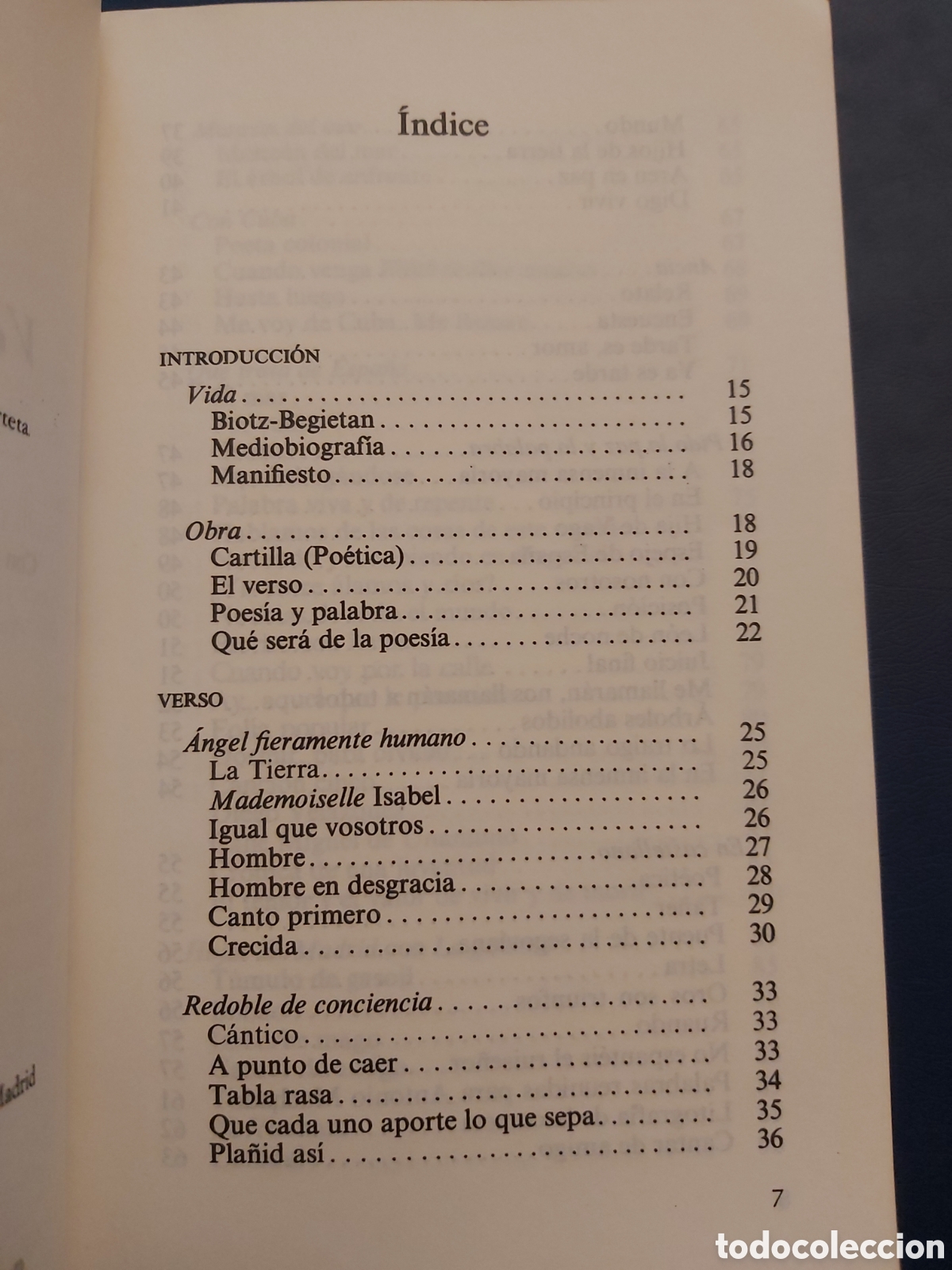 Libros de segunda mano: VERSO Y PROSA # BLAS DE OTERO # E. CATEDRA # 12 ED. 1985 - Foto 4