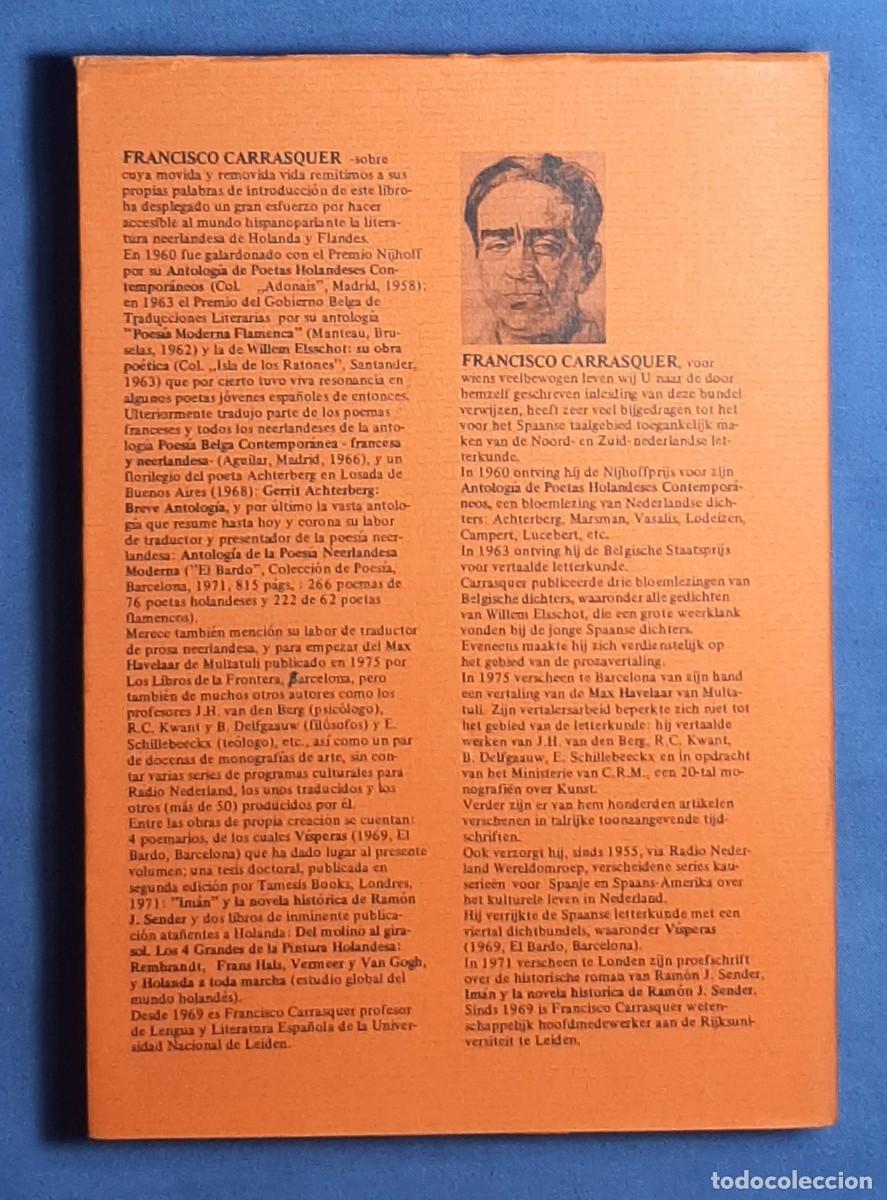 Libros de segunda mano: VESPERS - V&Iacute;SPERAS. FRANCISCO CARRASQUER. LUCEBERT. DEDICATORIA AUTOGRAFA. BILING&Uuml;E. 1976. - Foto 8