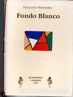 Libros de segunda mano: Fondo blanco, Fernando Men&eacute;ndez - Foto 1