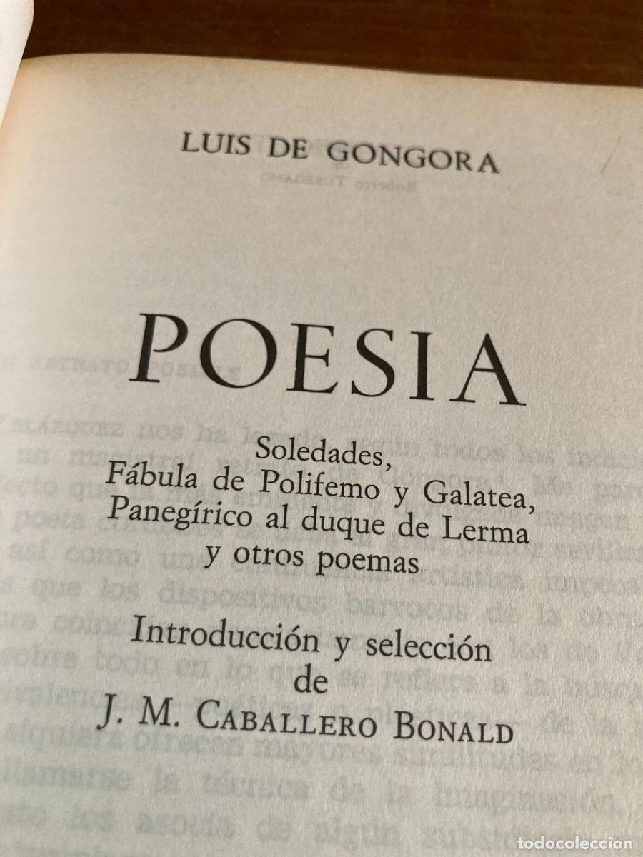 Libros de segunda mano: POESIA / LUIS DE GONGORA / CONSO 285 / TAURUS - Foto 2