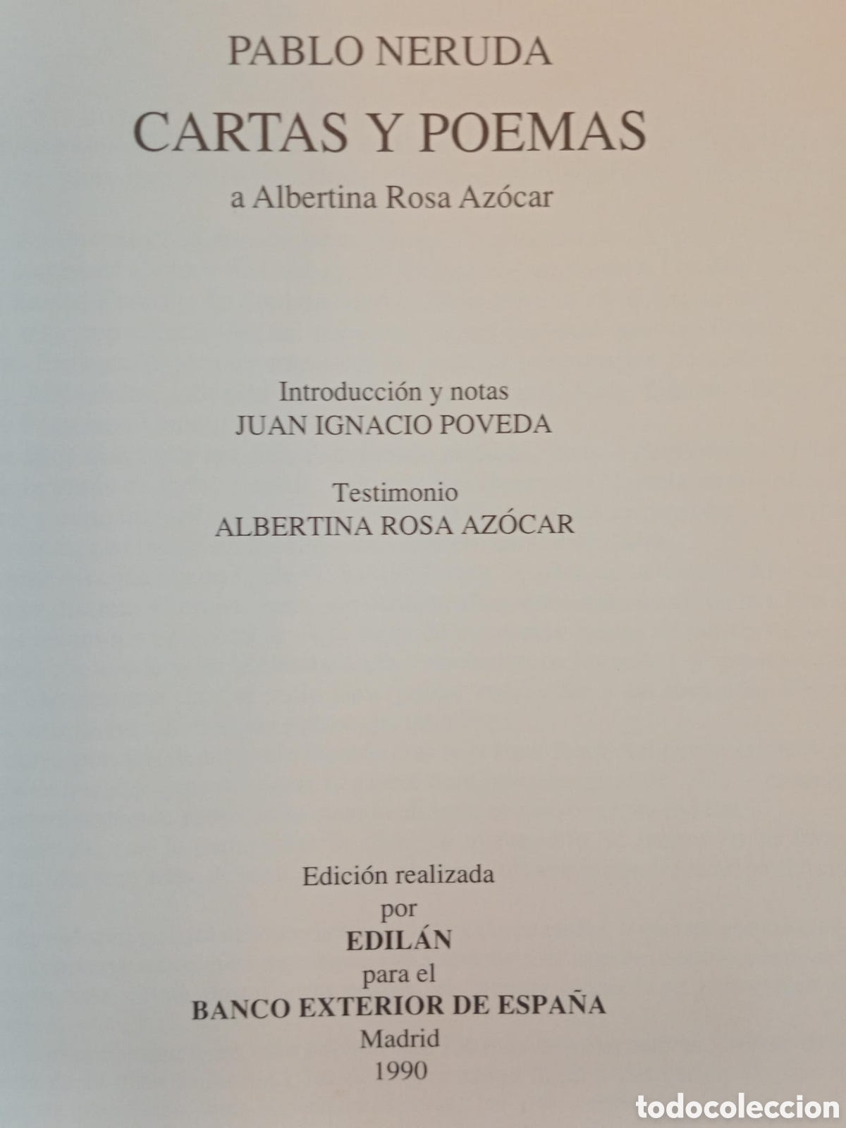 Libros de segunda mano: Cartas y poemas / Pablo Neruda - Foto 6