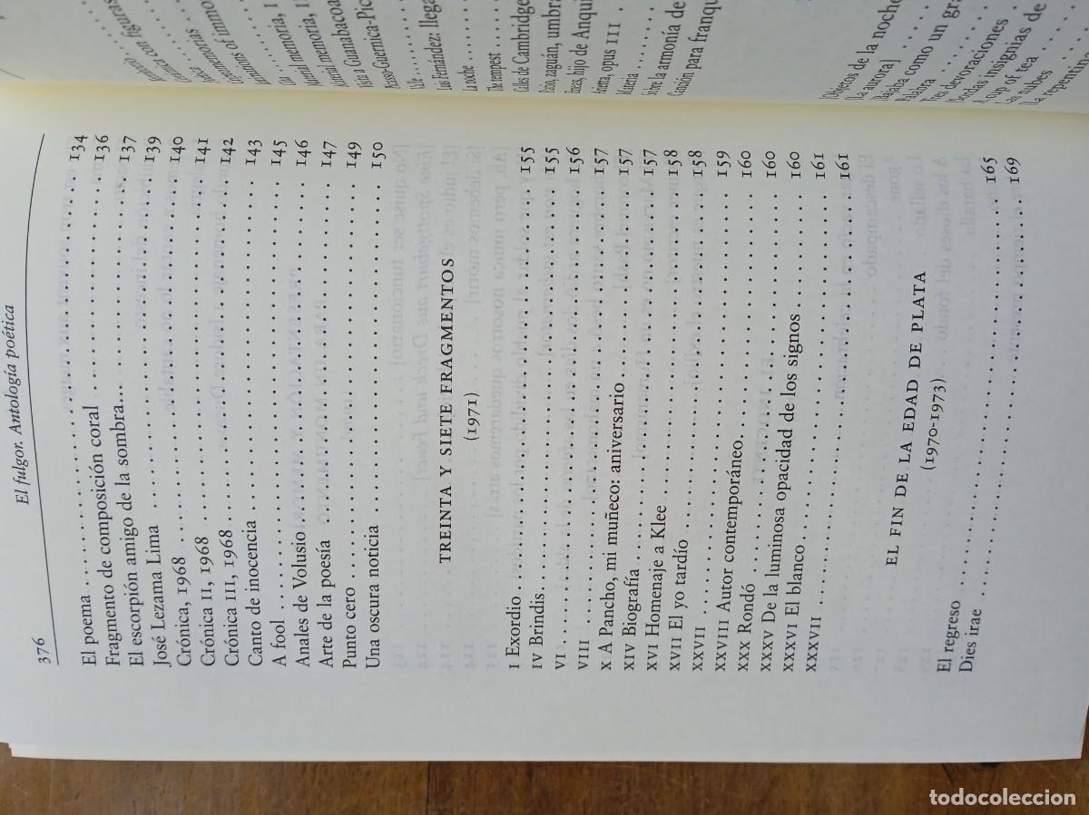 Libros de segunda mano: Jos&eacute; &Aacute;ngel Valente El fulgor - Foto 7