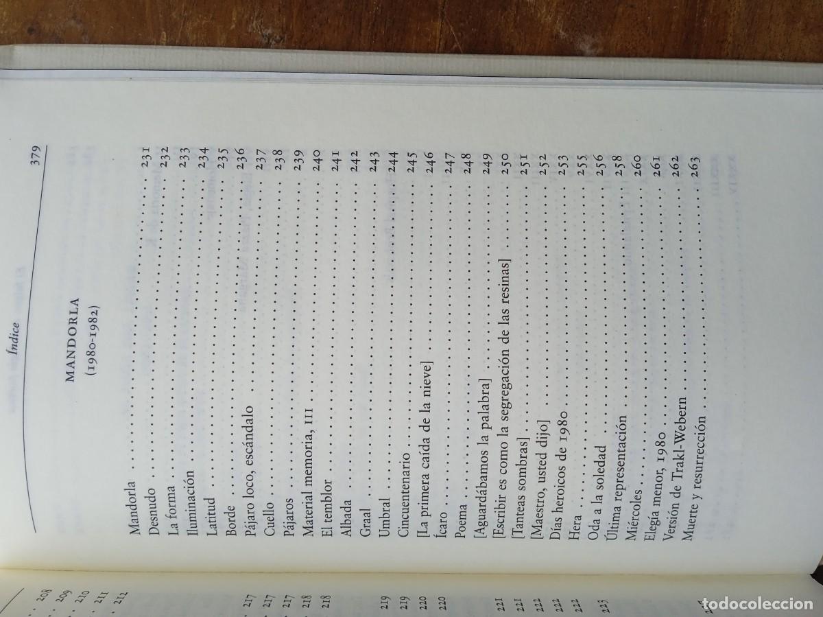 Libros de segunda mano: Jos&eacute; &Aacute;ngel Valente El fulgor - Foto 10