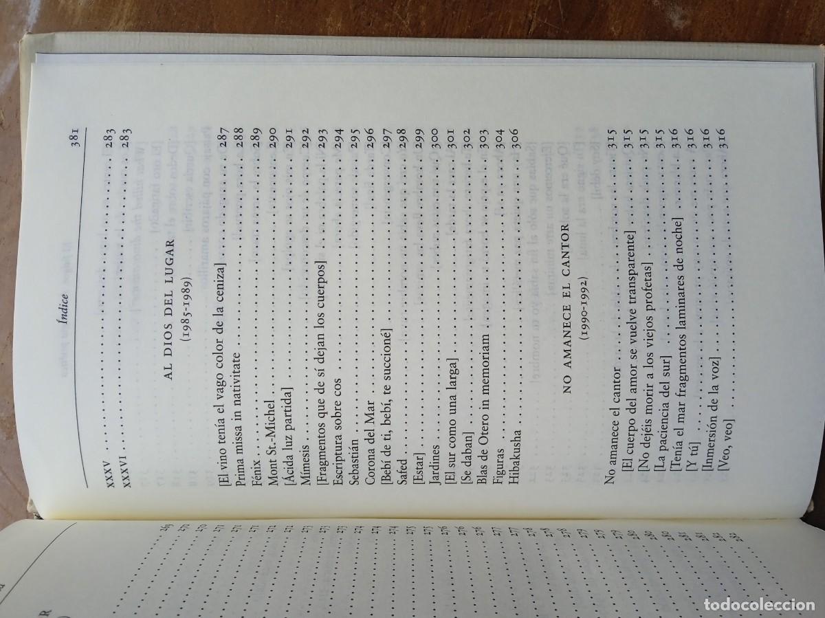Libros de segunda mano: Jos&eacute; &Aacute;ngel Valente El fulgor - Foto 12