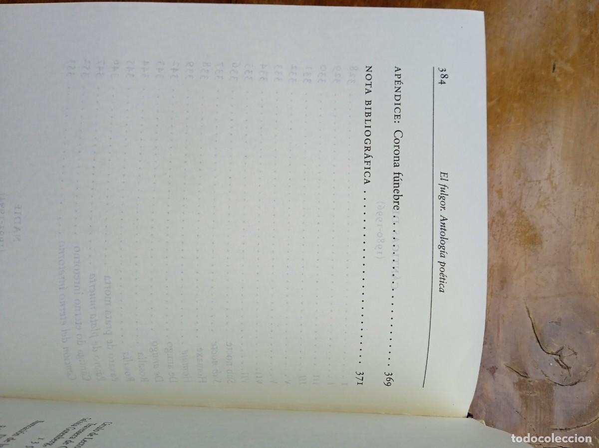 Libros de segunda mano: Jos&eacute; &Aacute;ngel Valente El fulgor - Foto 15